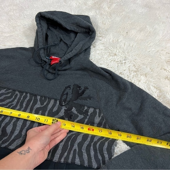 Nike Lebron Safari Print Mens Hoodie Black & Gray Size Small - Picture 10 of 12